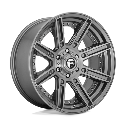 Fuel D710 ROGUE PLATINUM BRUSHED GUN METAL TINTED CLEAR