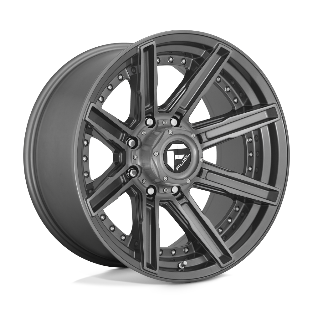 Fuel D710 ROGUE PLATINUM BRUSHED GUN METAL TINTED CLEAR
