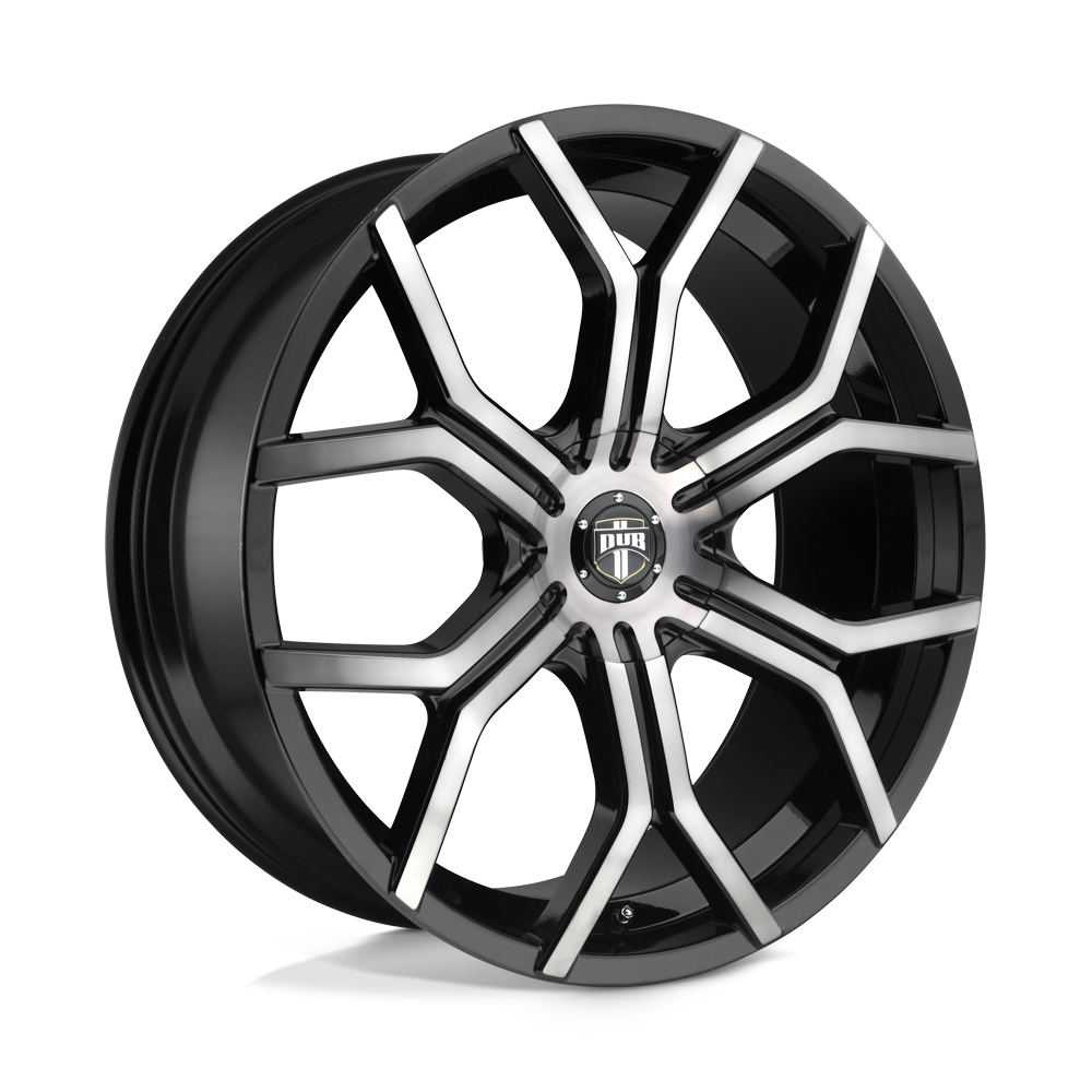 DUB 1PC S209 ROYALTY GLOSS MACHINED DOUBLE DARK TINT