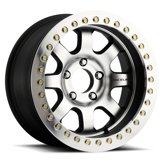 Raceline RT260 Avenger Beadlock wheel Satin Black Machined Face