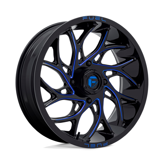 Fuel UTV D778 RUNNER UTV GLOSS BLACK MILLED CANDY BLUE