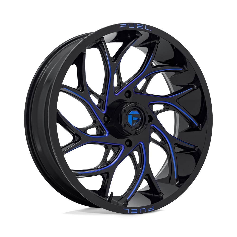 Fuel UTV D778 RUNNER UTV GLOSS BLACK MILLED CANDY BLUE