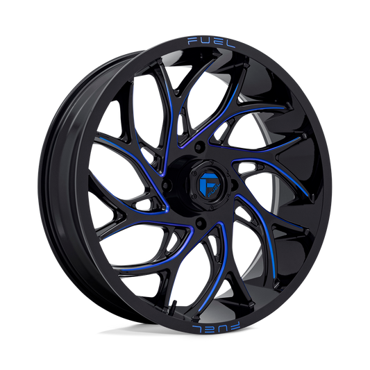 Fuel UTV D778 RUNNER UTV GLOSS BLACK MILLED CANDY BLUE