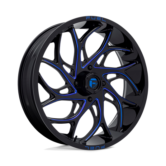 Fuel UTV D778 RUNNER UTV GLOSS BLACK MILLED CANDY BLUE