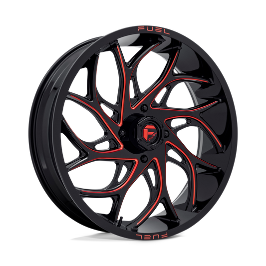 Fuel UTV D779 RUNNER UTV GLOSS BLACK MILLED CANDY RED