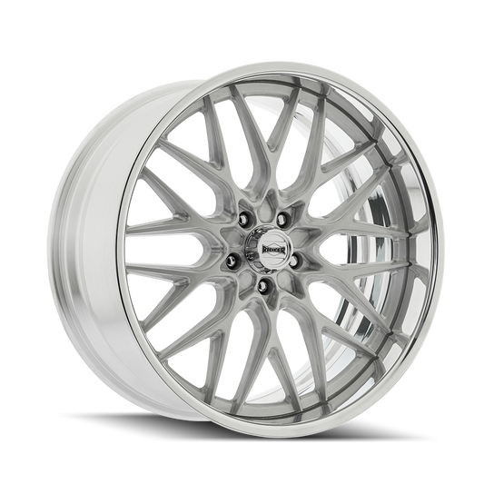 Ridler 681 Custom Wheel Brushed with Polished Lip