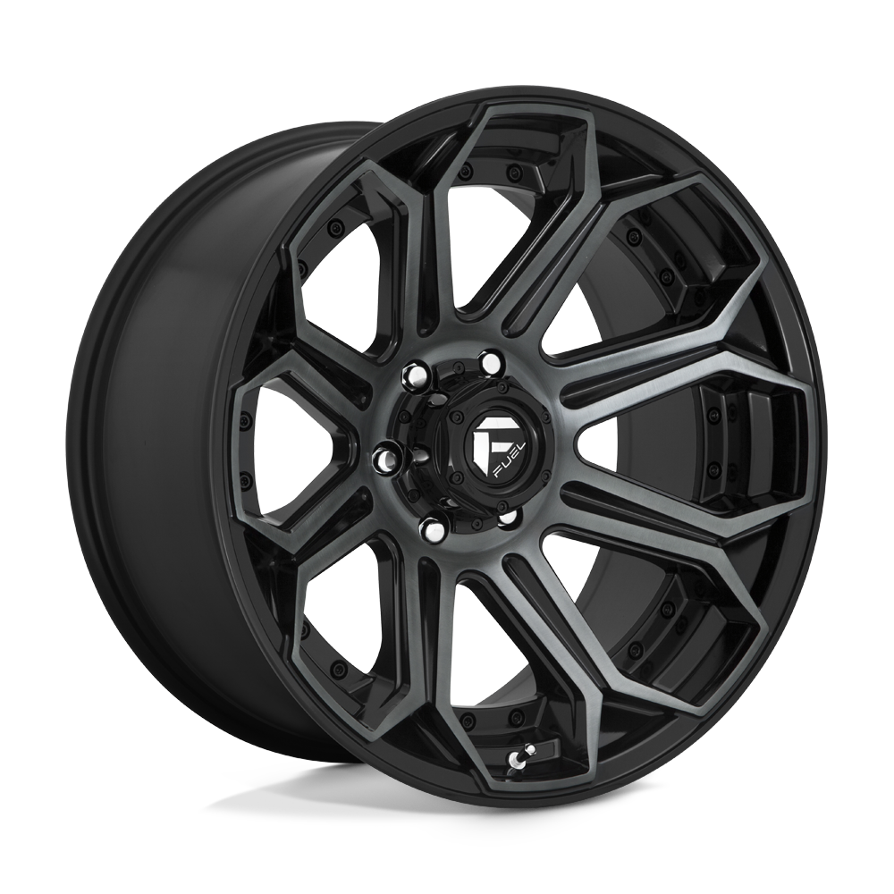 Fuel D704 SIEGE GLOSS MACHINED DOUBLE DARK TINT