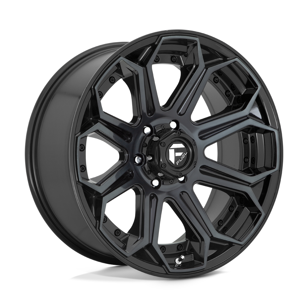 Fuel D704 SIEGE GLOSS MACHINED DOUBLE DARK TINT