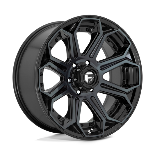 Fuel D704 SIEGE GLOSS MACHINED DOUBLE DARK TINT