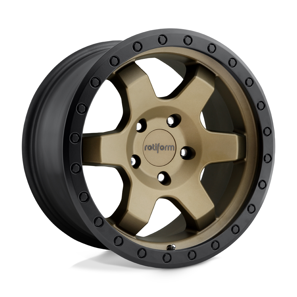 Rotiform R150 SIX-OR MATTE BRONZE BLACK BEAD RING