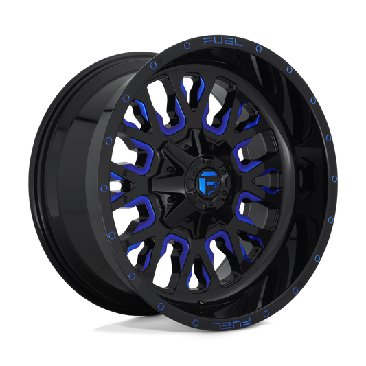 Fuel D645 STROKE GLOSS BLACK BLUE TINTED CLEAR