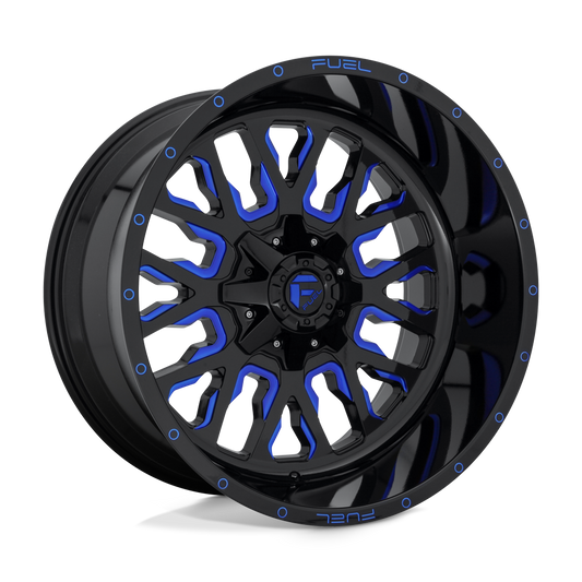 Fuel D645 STROKE GLOSS BLACK BLUE TINTED CLEAR