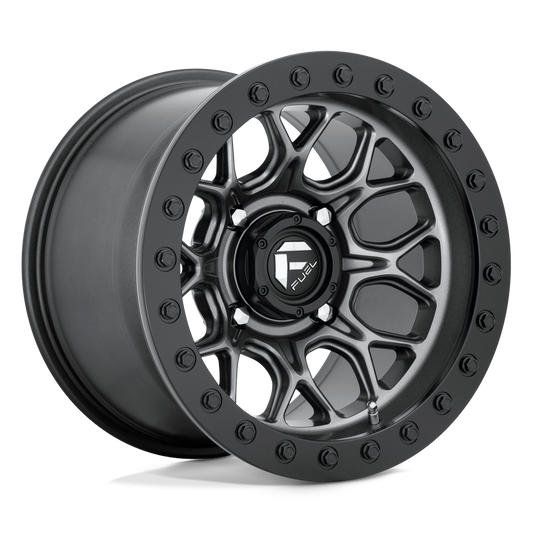 Fuel UTV D919 TECH BEADLOCK MATTE GUN METAL BLACK BEAD RING
