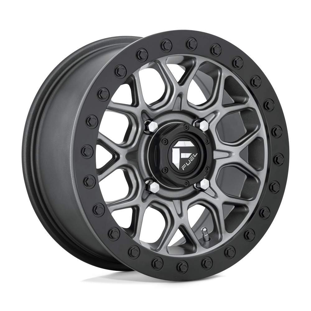 Fuel UTV D919 TECH BEADLOCK MATTE GUN METAL BLACK BEAD RING