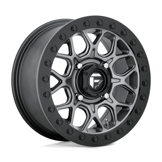 Fuel UTV D919 TECH BEADLOCK MATTE GUN METAL BLACK BEAD RING