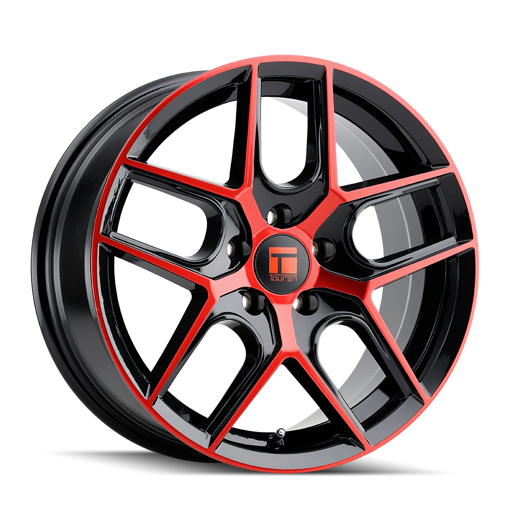 TOUREN TR79 GLOSS BLACK MACHINED WITH RED