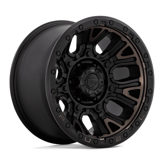 Fuel D824 TRACTION MATTE BLACK WITH DOUBLE DARK TINT