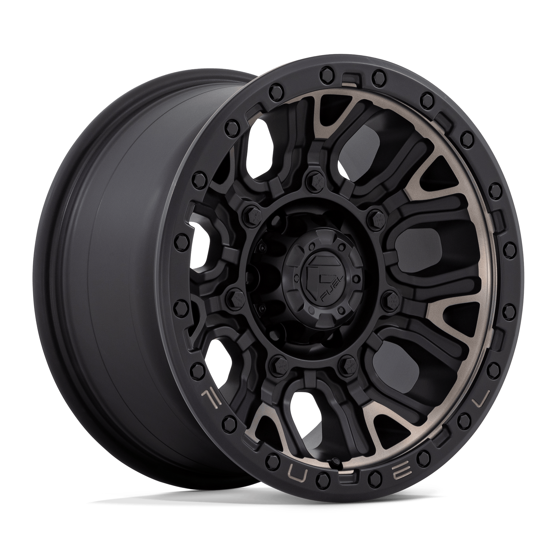 Fuel D824 TRACTION MATTE BLACK WITH DOUBLE DARK TINT