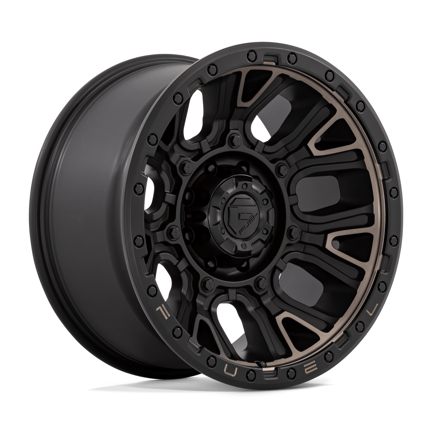 Fuel D824 TRACTION MATTE BLACK WITH DOUBLE DARK TINT