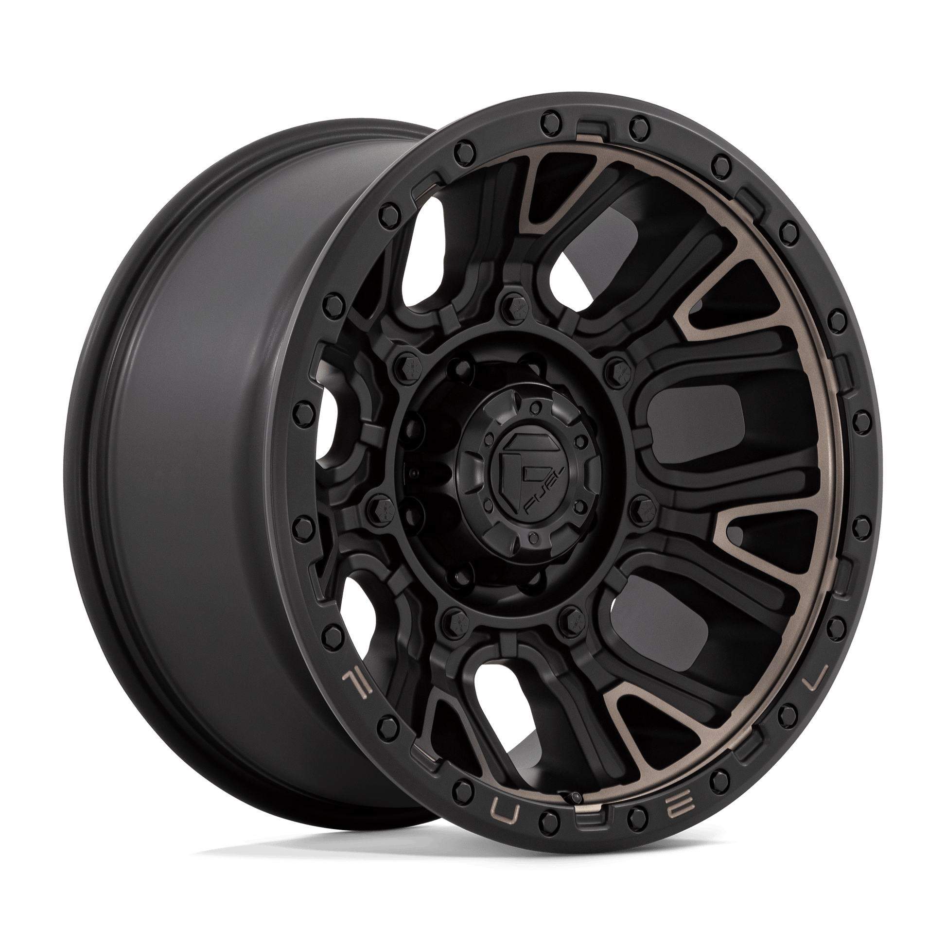 Fuel D824 TRACTION MATTE BLACK WITH DOUBLE DARK TINT