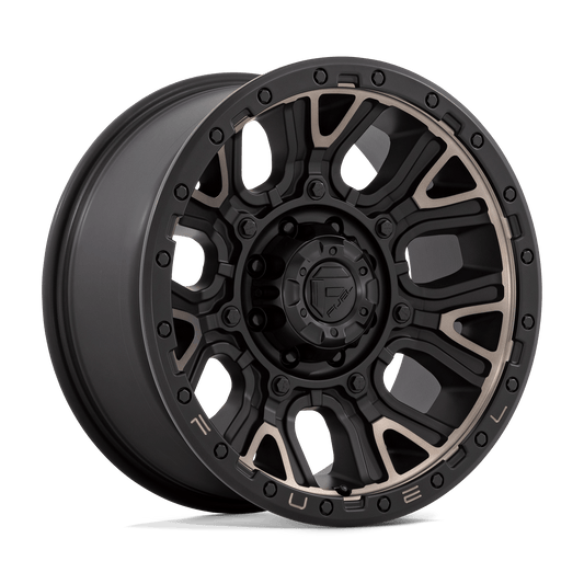 Fuel D824 TRACTION MATTE BLACK WITH DOUBLE DARK TINT