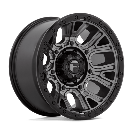 Fuel D825 TRACTION MATTE GUNMETAL WITH BLACK RING