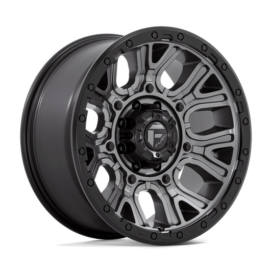 Fuel D825 TRACTION MATTE GUNMETAL WITH BLACK RING