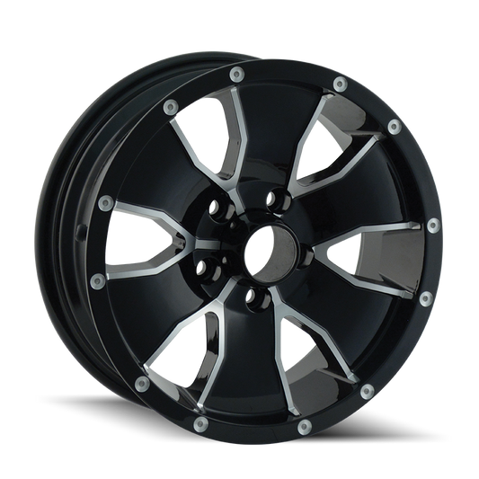 ION 14 Custom Wheel Gloss Black Machined