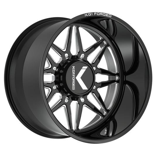 KG1 TRICKSTAR CUSTOM WHEEL GLOSS BLACK MILLED