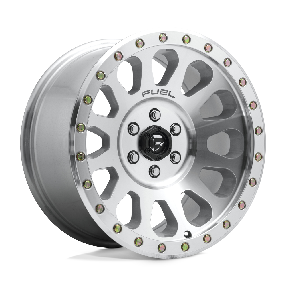 Fuel D647 VECTOR DIAMOND CUT MACHINED WITH CLEAR COAT WITH
