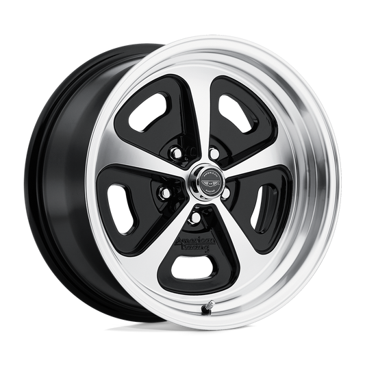 American Racing Vintage VN501 500 MONO CAST GLOSS BLACK MACHINED