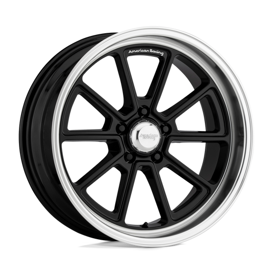American Racing Vintage VN510 DRAFT GLOSS BLACK DIAMOND CUT LIP
