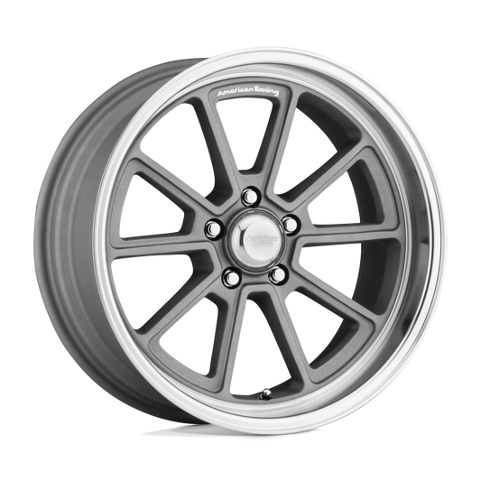 American Racing Vintage VN510 DRAFT VINTAGE SILVER DIAMOND CUT LIP