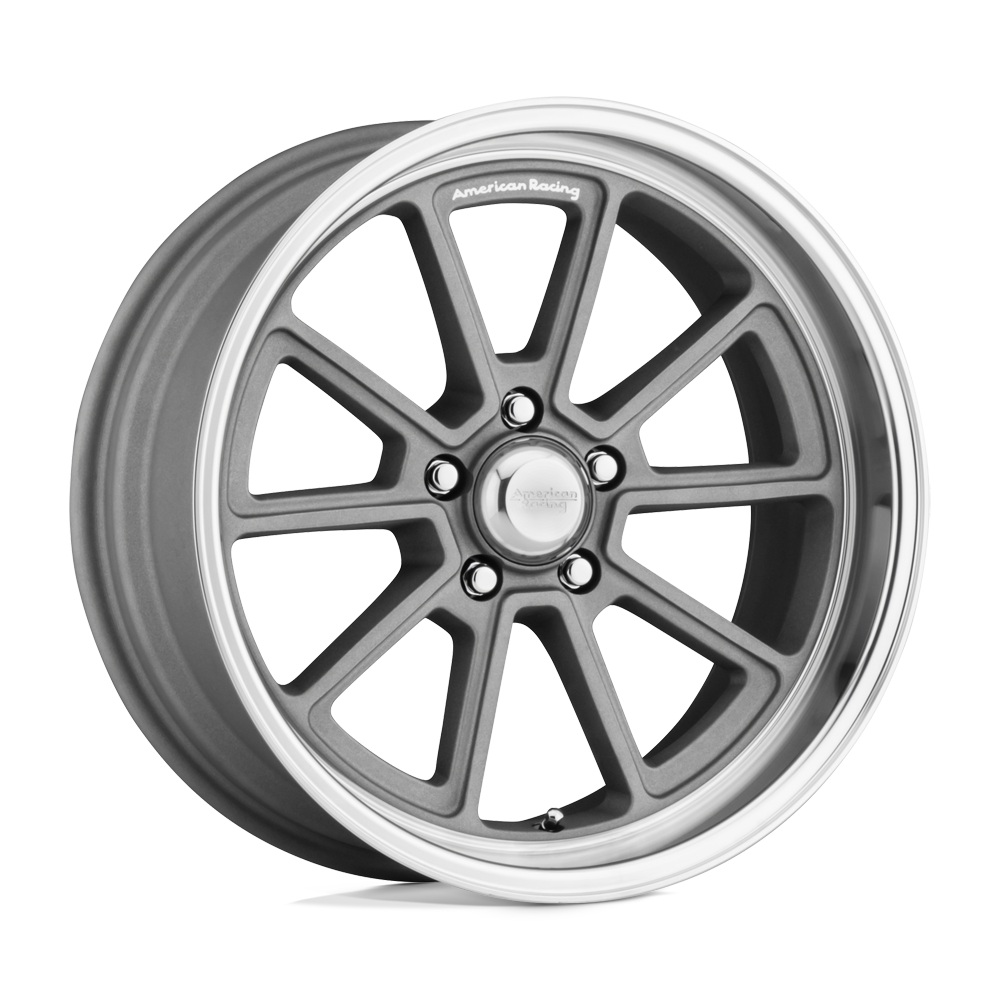 American Racing Vintage VN510 DRAFT VINTAGE SILVER DIAMOND CUT LIP