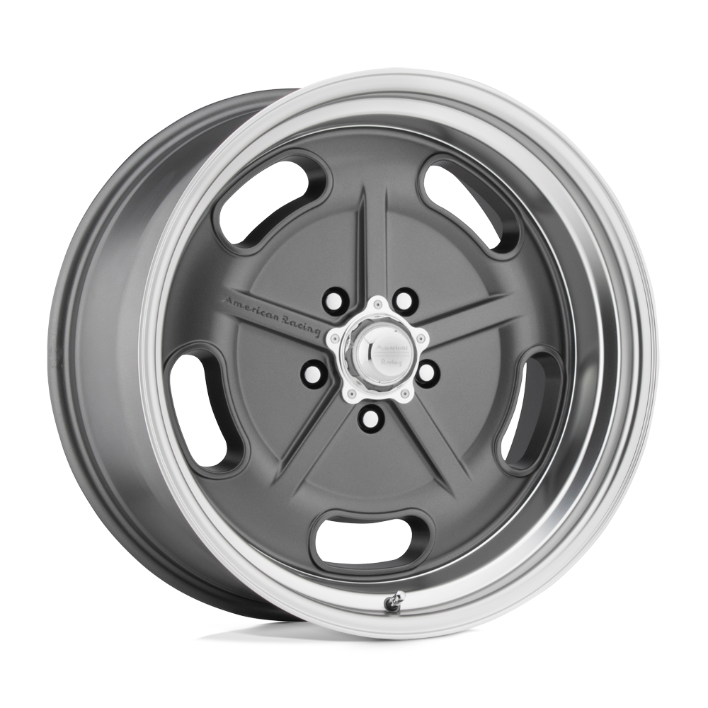 American Racing Vintage VN511 SALT FLAT MAG GRAY DIAMOND CUT LIP