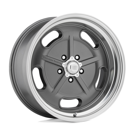 American Racing Vintage VN511 SALT FLAT MAG GRAY DIAMOND CUT LIP