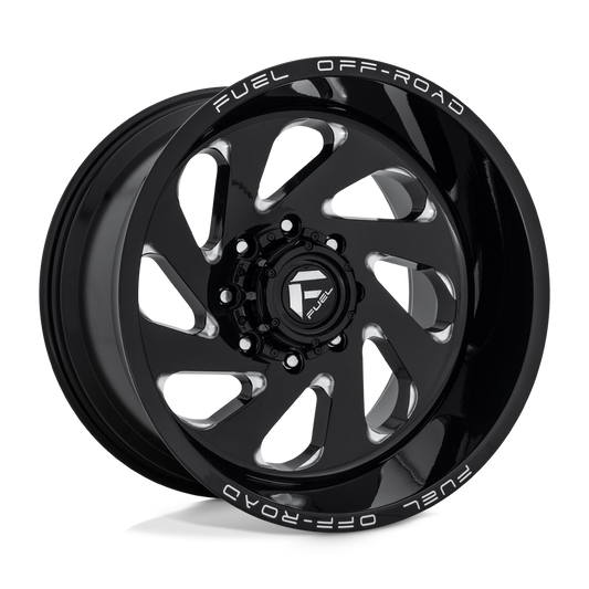 Fuel D637 VORTEX GLOSS BLACK MILLED