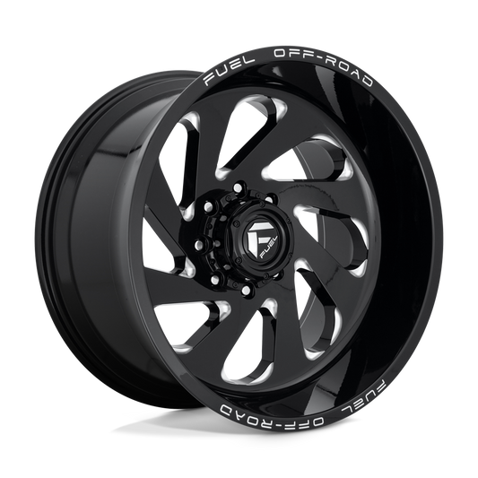 Fuel D637 VORTEX GLOSS BLACK MILLED
