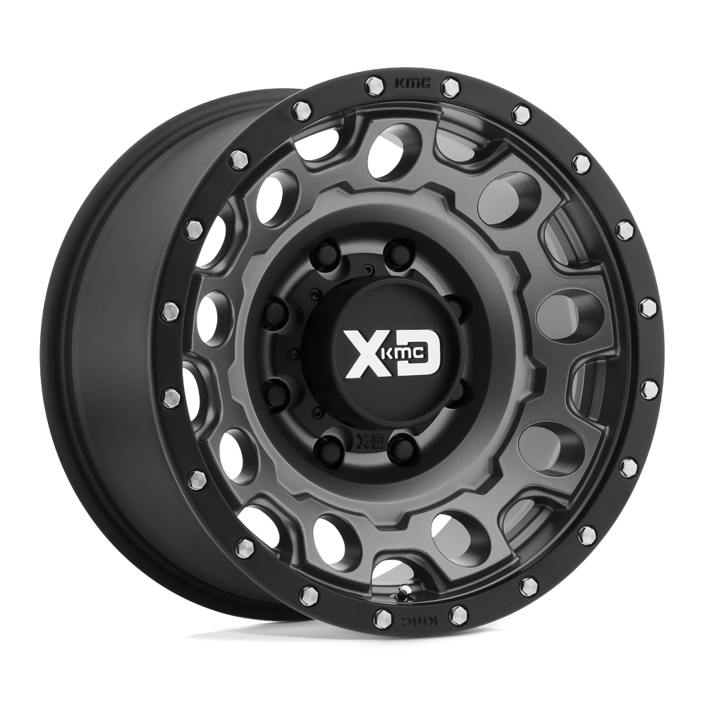 XD XD129 HOLESHOT MATTE GRAY W BLACK REINFORCING RING