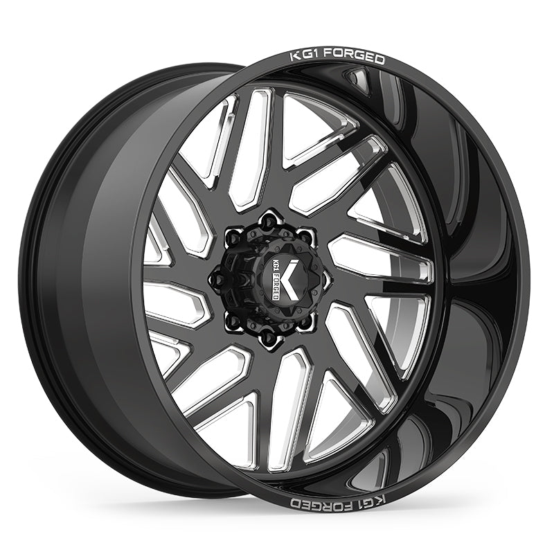 KG1 YAZ CUSTOM WHEEL GLOSS BLACK MILLED