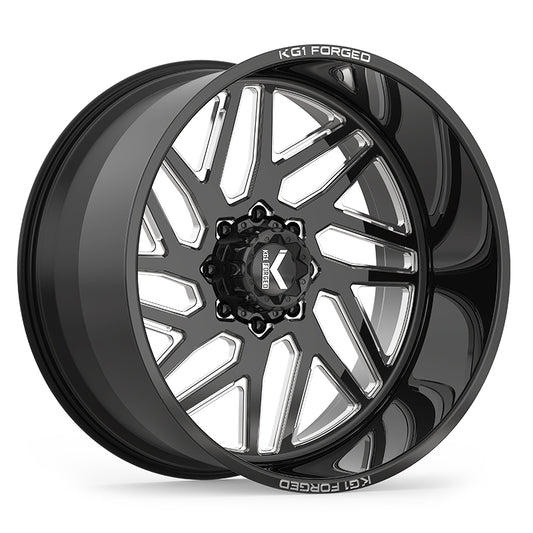KG1 YAZ CUSTOM WHEEL GLOSS BLACK MILLED