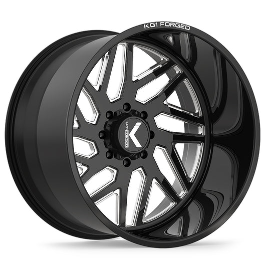 KG1 YAZ-N CUSTOM WHEEL GLOSS BLACK MILLED