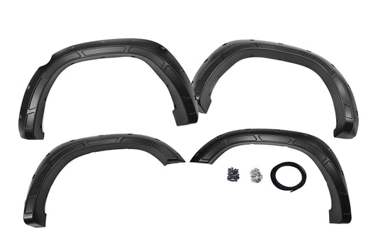 Rough Country Fender Flares | Defender | DX8 Black | Ram 1500 2WD/4WD (2019-2024)