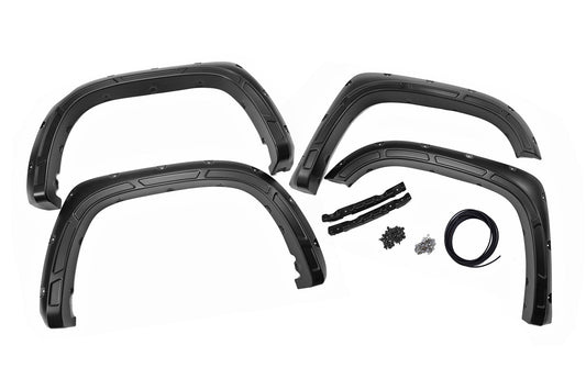 Rough Country Fender Flares | Defender | 218 Midnight Black Metallic | Toyota Tundra (14-21)
