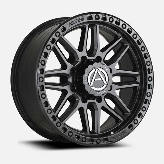 ARTEM OFFROAD GRIMLOCK SATIN BLK.FACE W/GLOSS BLK.RING