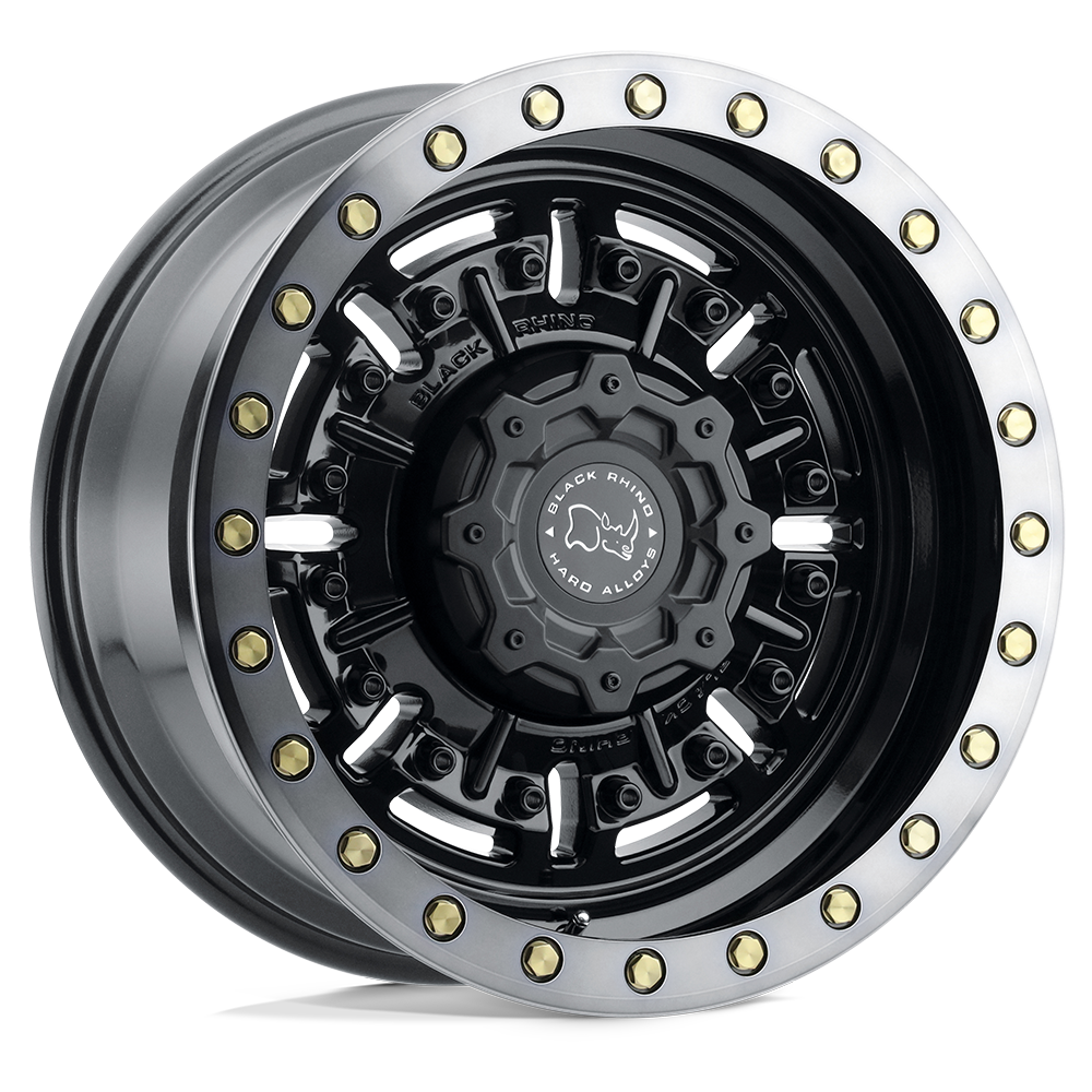 Black Rhino Hard Alloys ABRAMS GLOSS GUN BLACK W/ MACHINED DARK TINT