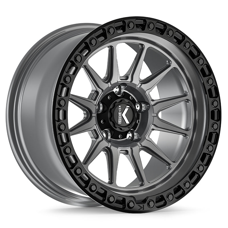 KG1 ADRENALINE-KO CUSTOM WHEEL MATTE ANTHRACITE BLACK RING