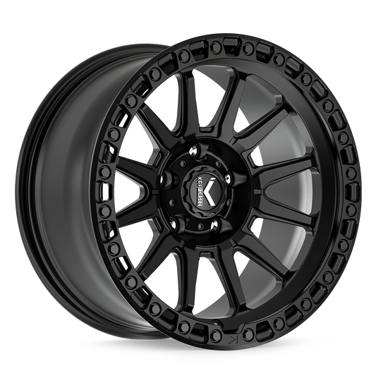 KG1 ADRENALINE-KO CUSTOM WHEEL MATTE BLACK BLACK RING