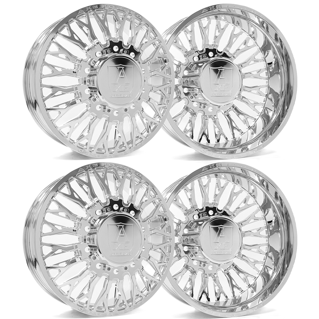 Axe AF16 Dually Custom Wheel Fully Polished