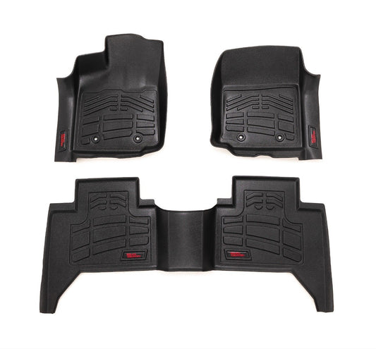 Rough Country Sure-Fit Floor Mats | FR & RR | Toyota Tacoma 2WD/4WD (2016-2023)